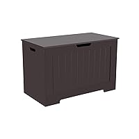 VASAGLE Storage Chest, Storage Bench, Entryway Bench with 2 Safety Hinges, Shoe Bench, Modern Style, 15.7 x 29.9 x 18.9 Inches, for Entryway, Bedroom, Living Room, Espresso ULHS11BR