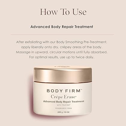 Crépe Erase Advanced Body Repair Treatment, Anti Aging Wrinkle Cream for Face and Body, Support Skins Natural Elastin & Collagen Production - 10oz (Original Citrus)