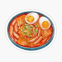 Korean Food TTEOKBOKKI Rice Cake Vinyl Sticker (6