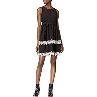Womens Tiered Fit & Flare Dress