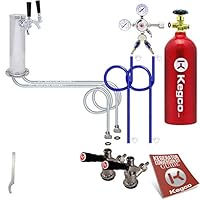 Kegco BF 2STCK-5T Conversion Kit, 2 Faucet with Tank, Standard