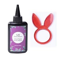 Joligel Colored UV Epoxy Resin for Jewelry Making Crafts, No Pigments Needed, One-Part No Need to Mix, 100ml, Vivid Red