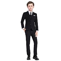Boy's Formal Suits Slim Fit Boys Suit Set Dresswear Ring Bearer Outfit Kids Wedding Dress Clothes