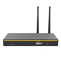 Peplink B-One Gigabit Dual WAN WiFi Router for Wireless Internet | 1GBps Throughput | 2X WAN Port, 4X LAN Port, Dual-Band 2X2 MIMO Wi-Fi | WAN Smoothing for Small Office & Home Connectivity