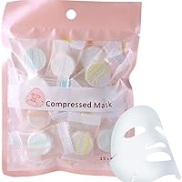 20Pcs Skin Face Care DIY Facial Paper Compress Masque Mask Compressed Facial Mask Sheet for Home and Salon Use
