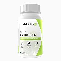 Biotin Supplement with Zinc, Selenium and Herbal Extracts for Healthy Skin, Hair and Nails | 30 Veg Tablets