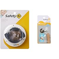 Safety 1st Secure Mount Deadbolt Lock,White & OutSmart Child Proof Door Lever Lock, White, 1 Count