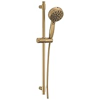 Delta Faucet ProClean Gold Hand Shower with Slide Bar, Handheld Shower with High Pressure Spray, Gold Shower System with Handheld, Lumicoat Chrampagne Bronze 51584-CZ-PR
