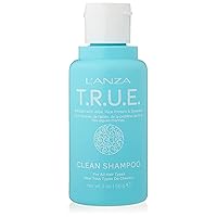 L'ANZA T.R.U.E. Clean Sustainable Shampoo - Rich with Aloe Vera and Rice Protein, Color Safe Daily Hair Care, Fragrance-Free, for Fresh Clean Hair