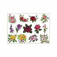 ABC Machine Embroidery Designs Set on The CD Roses Heaven - 13 Designs, 4