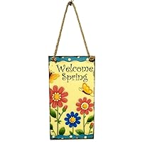 Happy Easter Wooden Sign Welcome Spring Hanging Plaque Easter Plaque Festival Wall Door Sign Home Decoration