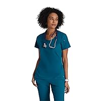 BARCO One Uplift Scrub Top for Women - Scoop Neck Medical Top, Eco-Friendly Fabric, 4-Way Stretch Women's Scrub Top