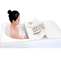 Bathtub Board Bathtub Cover Anti-dust Folding Dust Board Bathtub Insulation Cover Thickened White PVC Bathroom Tray