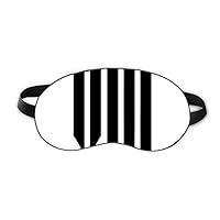 Roman numerals Eight In Black silhouette Sleep Eye Shield Soft Night Blindfold Shade Cover