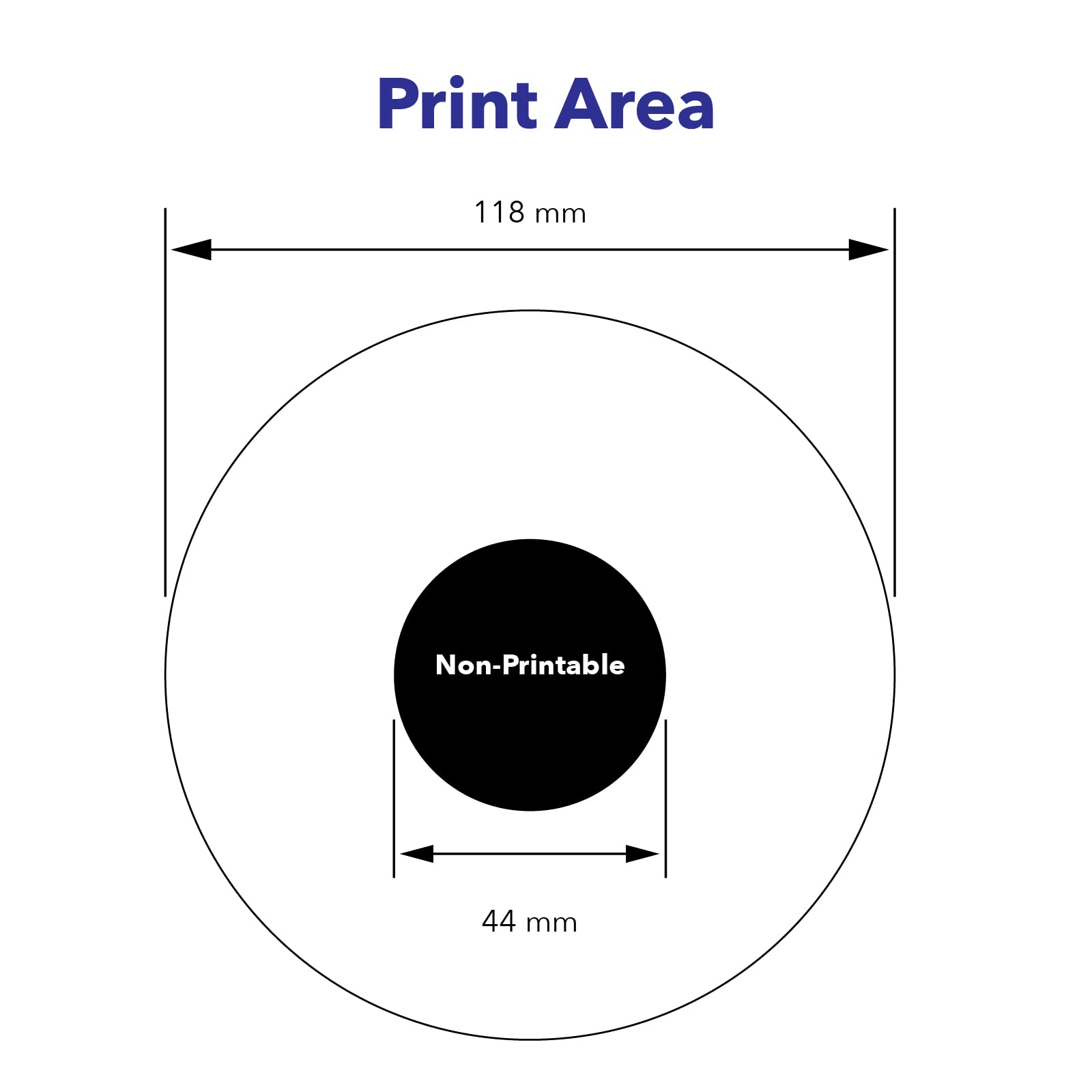 Verbatim DVD-R 4.7GB 16X White Inkjet Printable with Branded Hub, 50-Disc