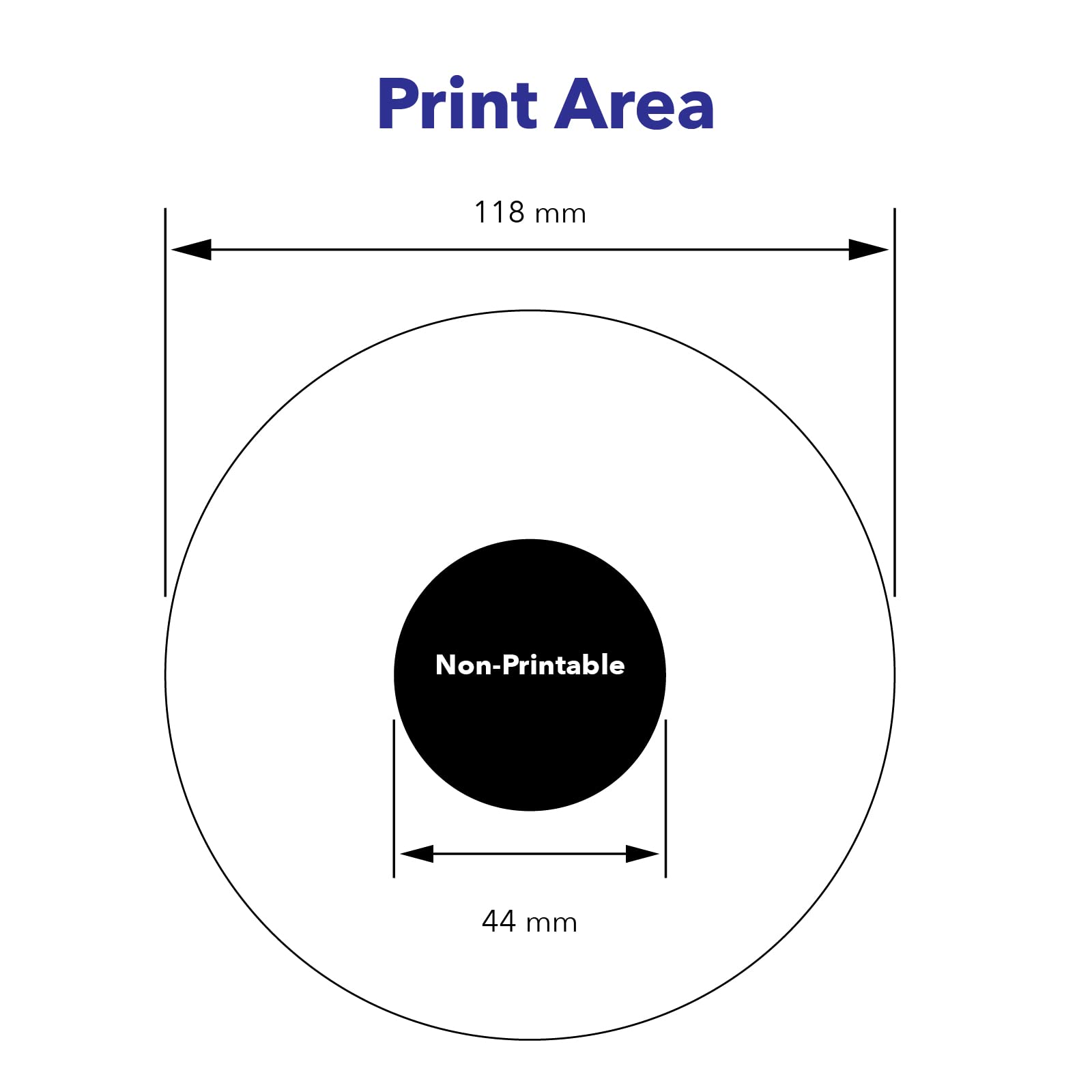 Verbatim DVD-R 4.7GB 16X White Inkjet Printable with Branded Hub, 100-Disc