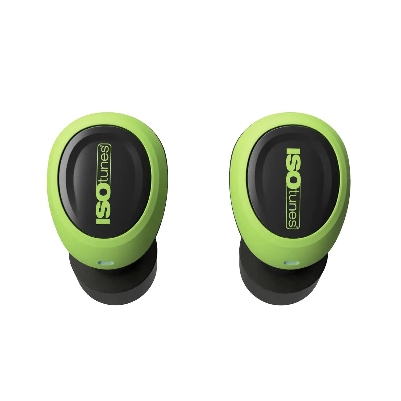 ISOtunes Free 2.0 True Wireless Earbuds: Improved 25 dB Noise Reduction Rating, 22 Hour Total Battery Life, Noise Cancelling Mic, OSHA Compliant Bluetooth Hearing Protector (Free 2.0 - Safety Green)