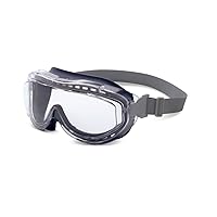 Honeywell Uvex Flex Seal OTG Goggle Navy Body Clear HydroShield AF Coating and Neoprene Headband S3400HS