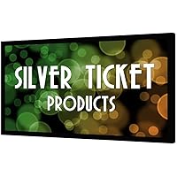 Silver Ticket Products STR Series 6 Piece Home Theater Fixed Frame 4K / 8K Ultra HD, HDTV, HDR & Active 3D Movie Projection Screen, 16:9 Format, 120