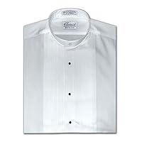 Men's Banded Collar(Mandarin Collar) Dress Shirt, 1/2