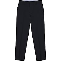 Tommy Hilfiger Boys' Flat-Front Dress Pant, Straight Leg Fit, Zip Fly & Belt Loops, Side & Back Pockets