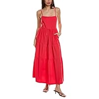 Monrow Women's Hd0573-poplin Maxi Dress