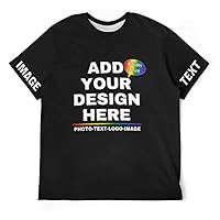 t Shirts for Men Design Your Own Personalized T Shirts Add Text/Name/Photo Custom Shirt