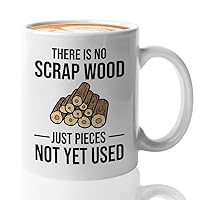 Carpenter Coffee Mug 11oz White - No Scrap Wood - Handyman Gift Woodworker Constructor Engineer Artificier Technician Builder For Men Dad Husband Boyfriend