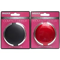 Swissco Compact Mirror 1 Side 3x Magnification 1 Side Regular View, May and Vary