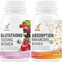 Pub Glutathione Tablets 1000mg for Women L-Glutathione, Vitamin C, E, Biotin tab, Hyaluronic Acid & Alpha Lipoic Acid, Collagen Builder Supplement Help Skin Whitening-60 Tablet (No Capsule Pack 1)