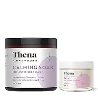 Thena Organic Calming Bath Soak and Calm Face Moisturizer Cream