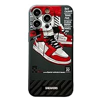 Cool Case Designed for iPhone 12 Pro Max for Teen Boys and Girls Women,Trendy Basketball Shoes Graphics Soft Silicone Shockproof Cover Case for iPhone 12 Pro Max(Black)