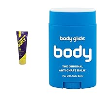 Original Anti-Chafe Cream, 8 oz Tube & Body Glide Original Anti-Chafe Balm