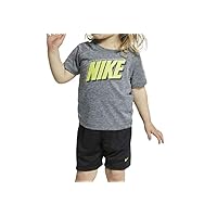 Nike Boy`s Dri-Fit T-Shirt & Shorts 2 Piece Set (4T) Grey/Black