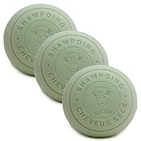 Label Provence - French Shampoo Bar Made With Organic Donkey Milk - For Dry Hair - 110g Bar - Set of 3