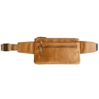 Genuine Leather Fanny Pack Cellphone Holder Organizer By Silver Fever® (9.5