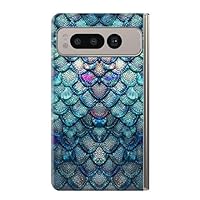 R3809 Mermaid Fish Scale Case Cover for Google Pixel Fold