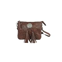 Leather Lariats & Lace Multi-Compartment Crossbody Bag
