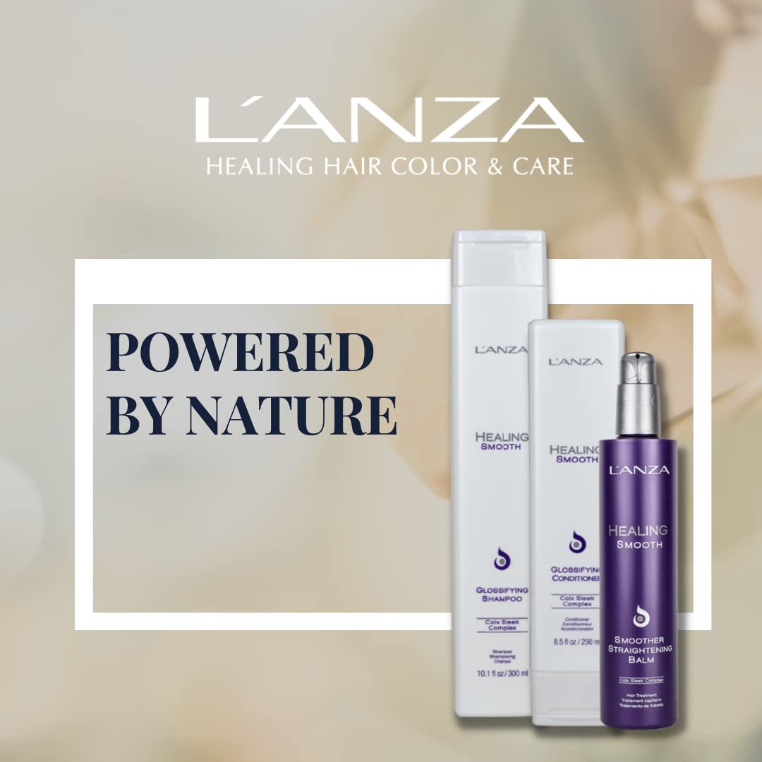 L'ANZA Healing Smooth Glossifying Conditioner, Nourishes, Repairs, and Boosts Hair Shine and Strength for a Perfect Silky-Smooth, Frizz-free Look (8.5 Fl Oz)