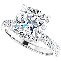Generic 1.5 CT Round Cut Colorless Moissanite Engagement Ring, Wedding/Bridal Ring Set, Solitaire Halo Style, Solid Sterling Silver, Vintage Antique Anniversary Promise Ring Gift for Her, White