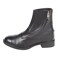 Huntley Equestrian Unisex-Child Daisy Clipper Children's Leather Paddock Boots