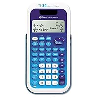 TI-34 MultiView Scientific Calculator, 16-Digit LCD