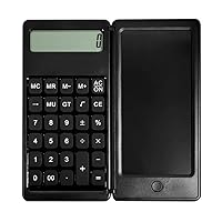 Foldable Calculator with 6 Inch LCD Tablet Digital Drawing Pad Stylus Pen Erase Button Lock Function Smart Calculator (Color : D)