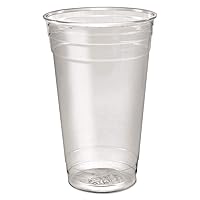 Ultra Clear PETE Cold Cups, 24 oz, Clear, 50/Sleeve, 12 Sleeves/Carton