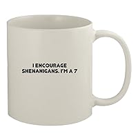 I Encourage Shenanigans. I’m A 7-11oz White Coffee Mug, White