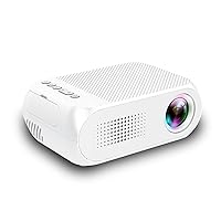 Mini Projector 2021 Upgraded Portable Video-Projector, 20000 Hours Multimedia Home Theater Movie Projector,Compatible with Full HD 1080P HDMI,VGA,USB,AV,Laptop,Smartphone (Color : White)