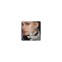 Large Dangle Drag Queen Earrings Oversized Silver Party Personalized Hoop Earrings for Girls Jewelry