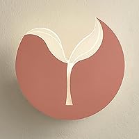 Creative Small Sapling Wall Lights, Modern 7W LED Wall Lights Fixtures, Simple Kids Room Decorative Lighting Wall Sconce, Round Metal Wall Lamp, 3 Colors Change Light