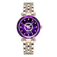 Women's Watch Female Rose Gold Stainless Steel Quartz Watch Ladies Casual Dress Wrist Watches ﻿