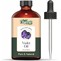 Violet (Viola) Oil | Pure & Natural Essential Oil for Aroma, Diffusers, Haircare & Massage - 118ml/3.99fl oz